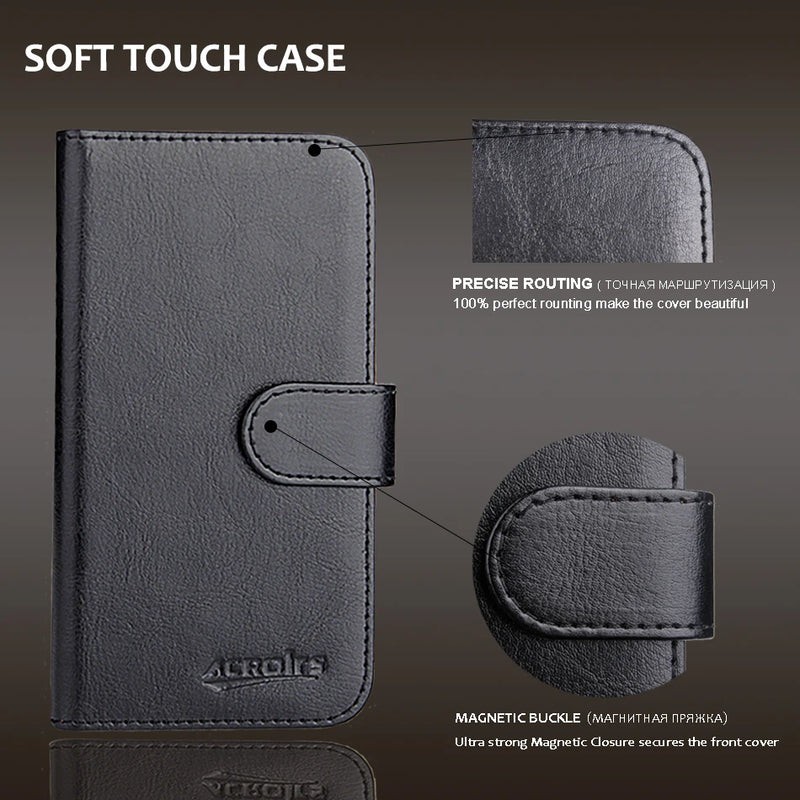 HMD Skyline Case 6.55" 6 Colors Top Quality Stand With Wallet Card Slots Squirrel Leather Protective Cover Phone