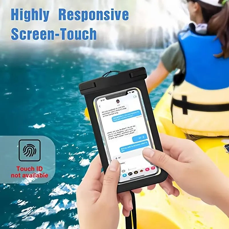 Outdoor Waterproof Phone Case Swimming Water Proof Bag 3.5-6.5" Universal Underwater Phone Protector Pouch Cover for Cellphone