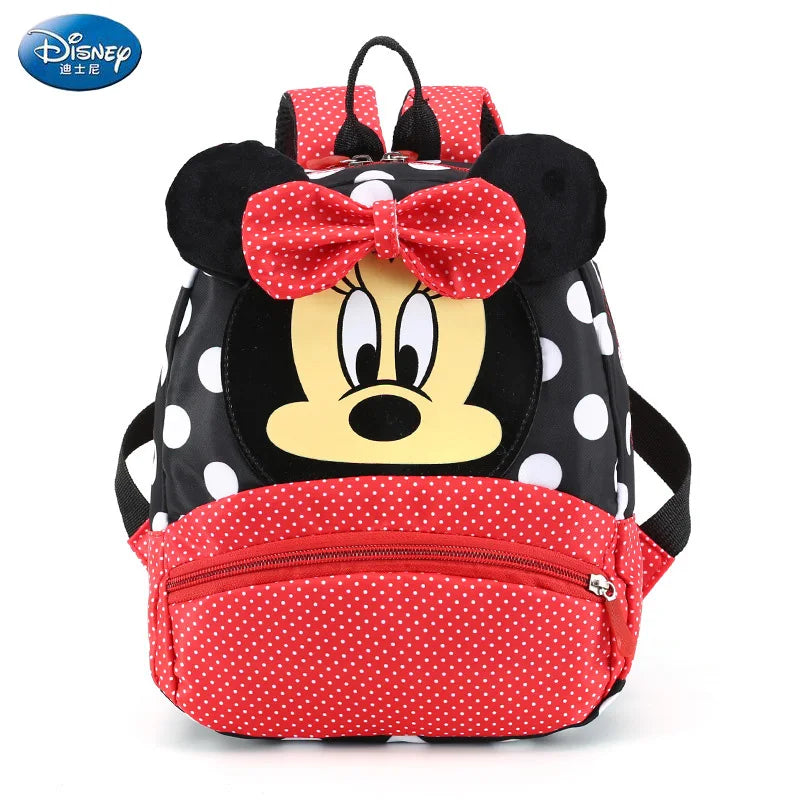 Disney Cartoon Backpack for Kids - Minnie & Mickey Mouse Schoolbag