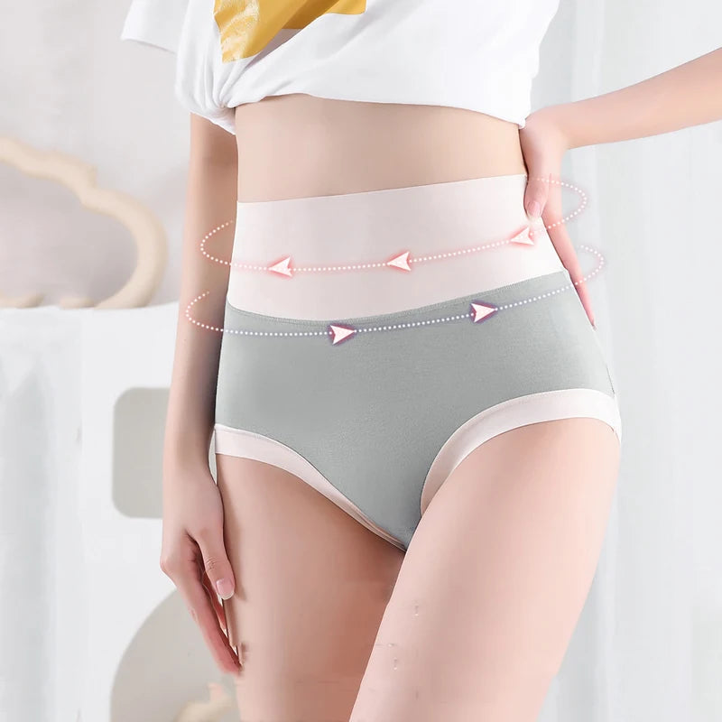 High Waist Modal Panties Women Slimming Underwear Breathable Body Shaper Panty Sexy Ladies Briefs Plus Size Female Lingerie