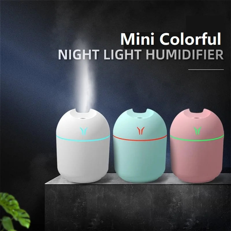 250ML USB Mini Air Humidifier & Aroma Essential Oil Diffuser