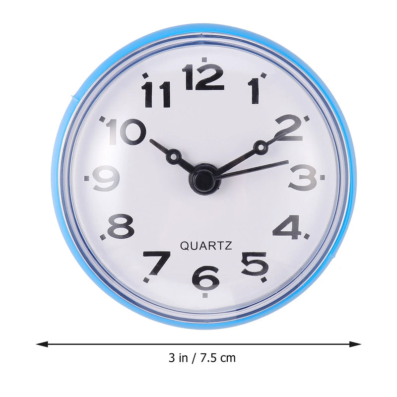 Waterproof Simple Wall Clock Swimming Pool Bathroom Shower Mute Clock Suction Cup Hanging Wall Clock Toilet Watch Home Decorate