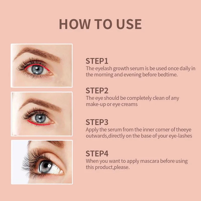 7 Day Eyelash Growth Serum Natural Curl Lengthen Beauty Health Volume & Thicken Eyelash Treatment Eyelash Eyebrow Enhancer