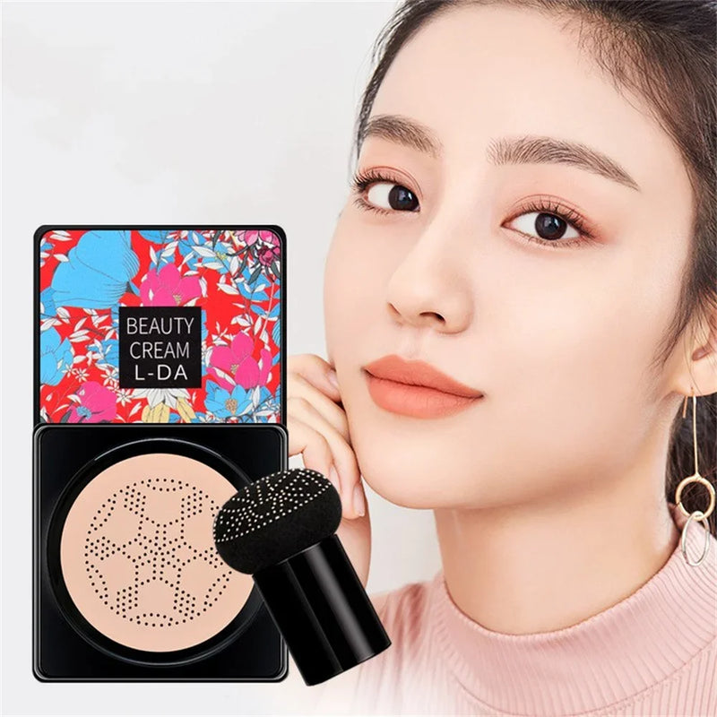 Magic Foundation Mushroom Head Air Cushion CC Cream Waterproof Brighten Foundation Cream Women Base Makeup Face Korean Cosmetics