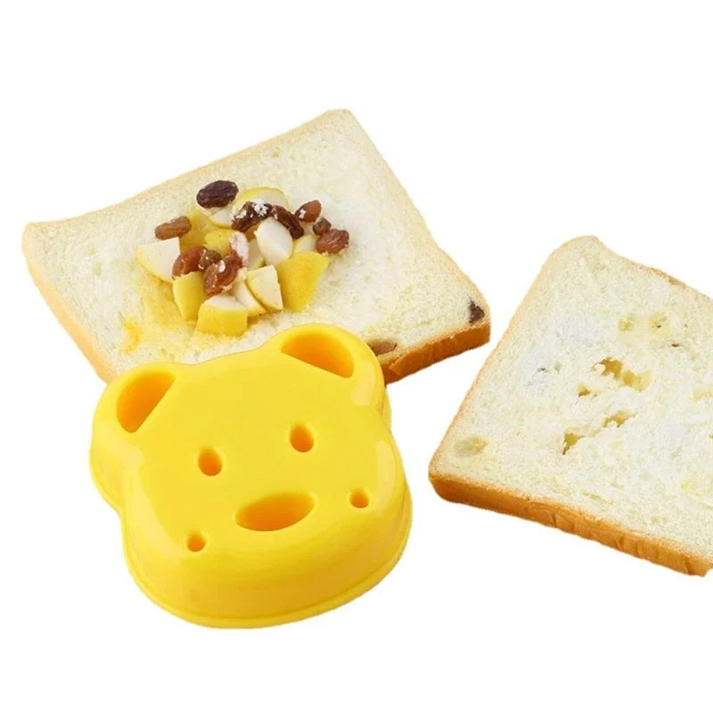 Cute Bear Sandwich Mold Toast Bread Making Cutter Mould Cute Baking Pastry Tools Children Interesting Food Kitchen Accessories