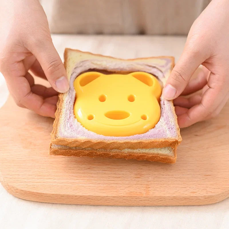 Cute Bear Sandwich Mold Toast Bread Making Cutter Mould Cute Baking Pastry Tools Children Interesting Food Kitchen Accessories