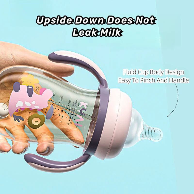 Baby Bottle Durable Comfortable Feeding Exploring Anti Shock Gas Reduction Wide Neck Baby Bottles