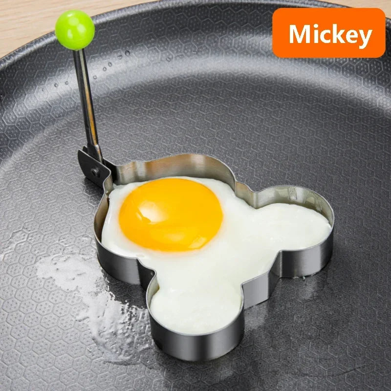 5 Style Stainless Steel Fried Egg Pancake Shaper Kitchen Accessories Gadget Rings Omelette Mold Mould Frying Egg Cooking Tools