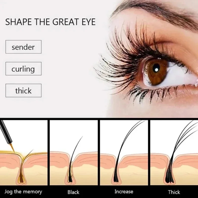 7 Day Eyelash Growth Serum Natural Curl Lengthen Beauty Health Volume & Thicken Eyelash Treatment Eyelash Eyebrow Enhancer