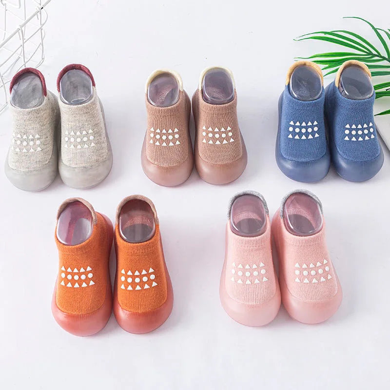 Summer New Combed Cotton Anti slip and Breathable Children's Soft Sole Shoes Baby Walking Shoes Mesh Faced Baby Floor Socks