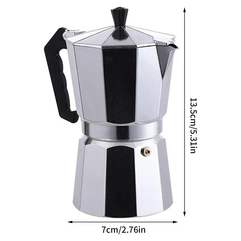 Aluminum Moka Pot - Authentic Italian Espresso Coffee Maker