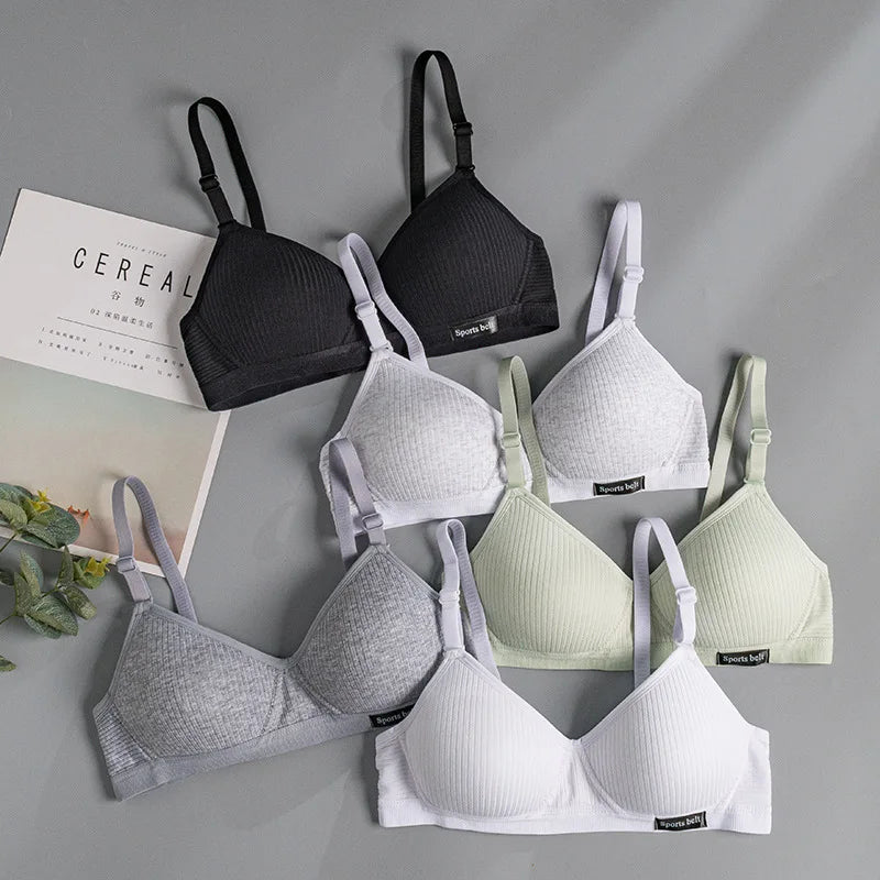 1 Pcs Women Underwear Cotton Bra Seamleass Gathered Push Up Comfortable Soft Bralette Sexy Fashion Ladies Intimate Lingerie