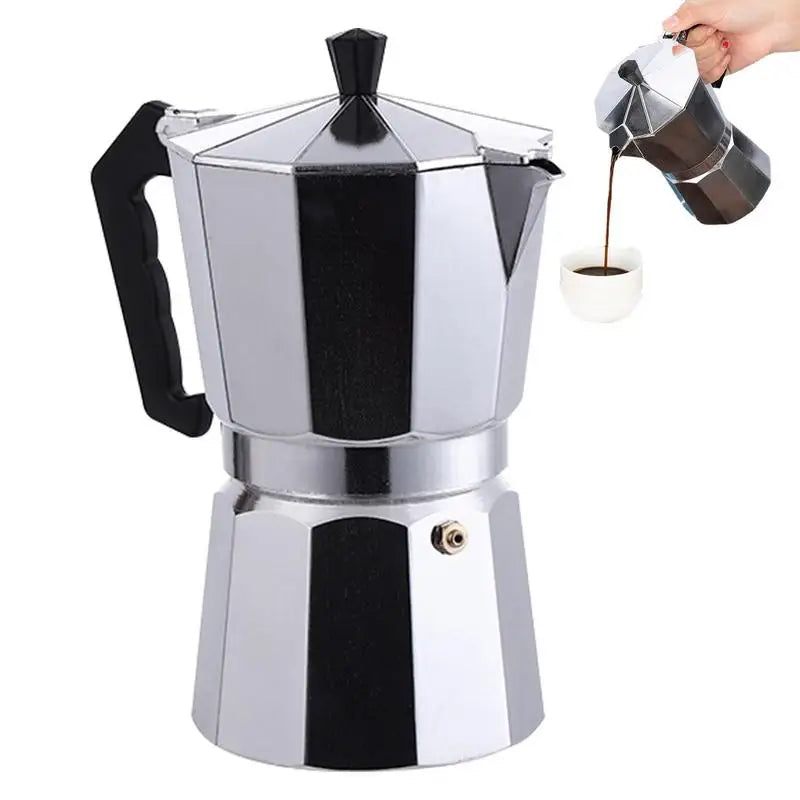 Aluminum Moka Pot - Authentic Italian Espresso Coffee Maker