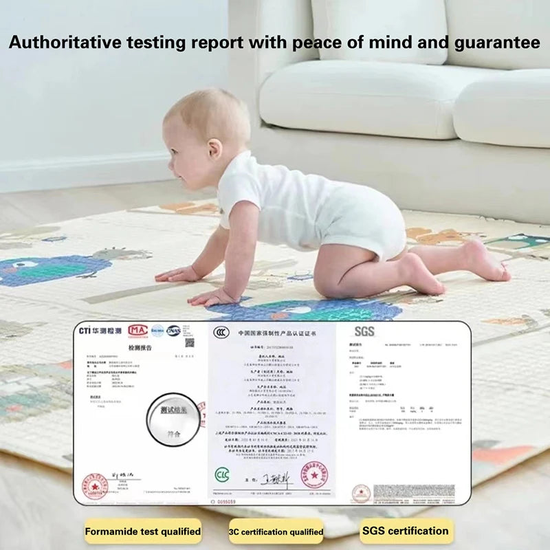 1CM Thick Non-toxic EPE Baby Activity Gym Baby Crawling Play Mats Carpet Baby Game Mat for Children's Safety Rug Folding Sending