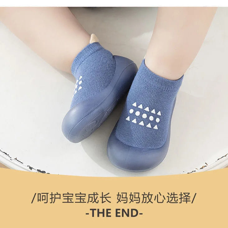 Summer New Combed Cotton Anti slip and Breathable Children's Soft Sole Shoes Baby Walking Shoes Mesh Faced Baby Floor Socks