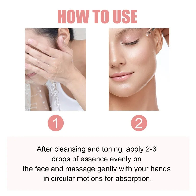 Women Facial Bleaching Serum Moisturizing Fade Dull Melasma Brighten Serum Niacinamide Lighten Essence Fade Fine Lines Skin Care