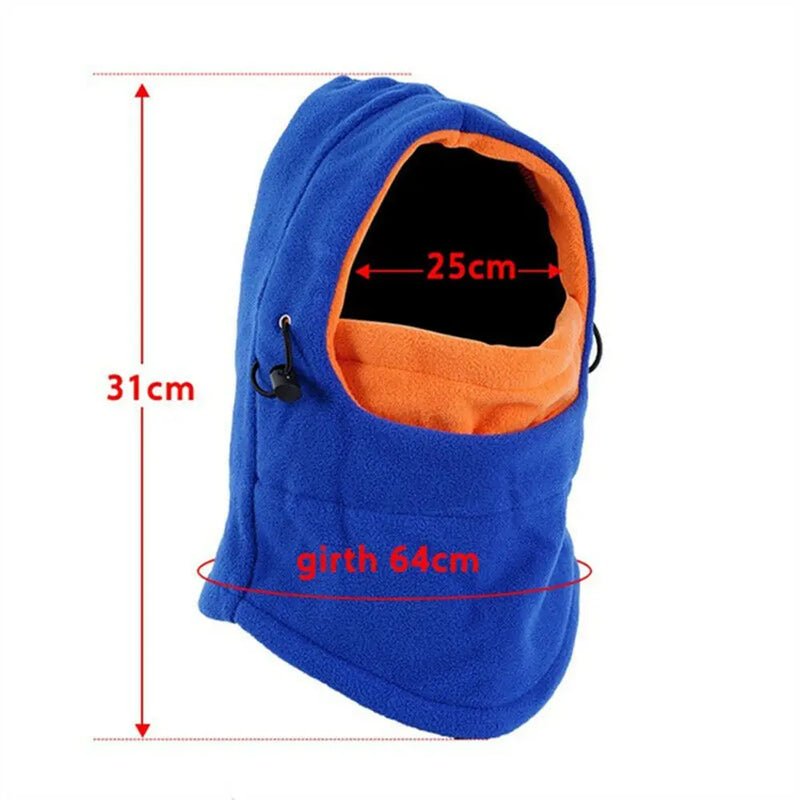 1pc Thermal Neck Warm Full Face Ski Mask Hood Cap Kids Winter Fleece Balaclava Hat Boys Girls Children Cap