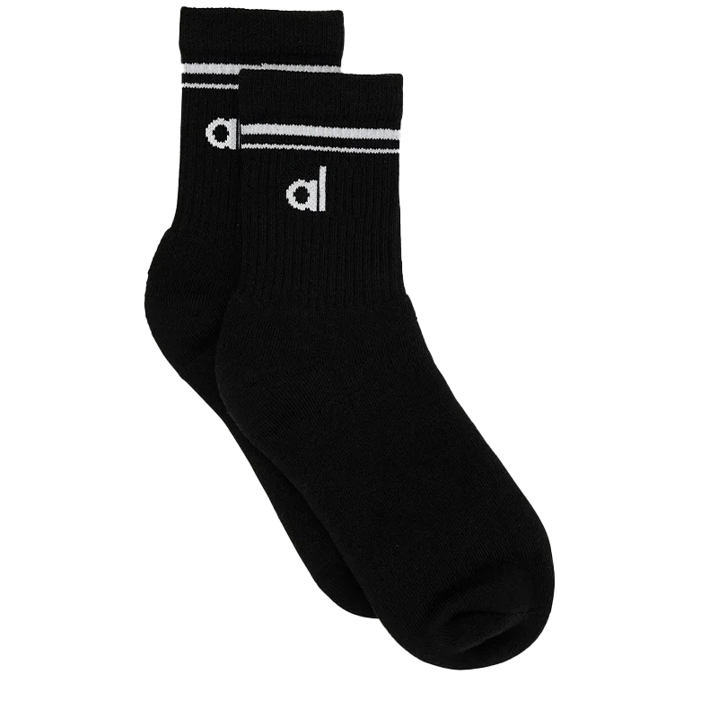 Yoga Socks with Full Logo - Unisex Mid-Length Sports & Leisure Socks