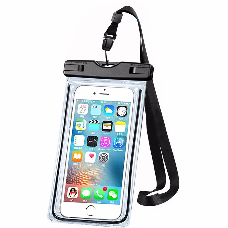 Outdoor Waterproof Phone Case Swimming Water Proof Bag 3.5-6.5" Universal Underwater Phone Protector Pouch Cover for Cellphone