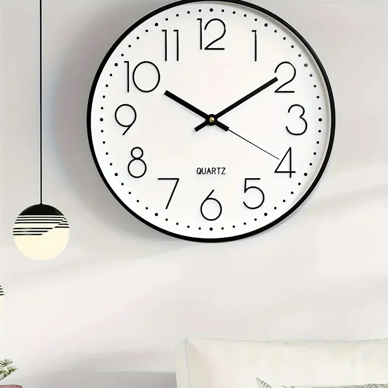 8 Inch Mute Quartz Wall Clock Cubic Digital Clock Living Room Bedroom Wall Clock Simple Digital Clock Home Decorations