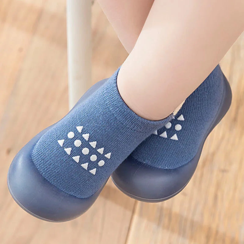 Summer New Combed Cotton Anti slip and Breathable Children's Soft Sole Shoes Baby Walking Shoes Mesh Faced Baby Floor Socks